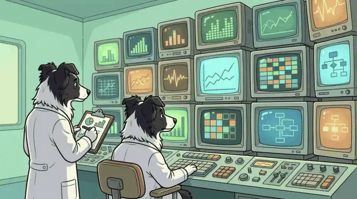 Monty monitoring digital growth signals in the Digimetrics control room
